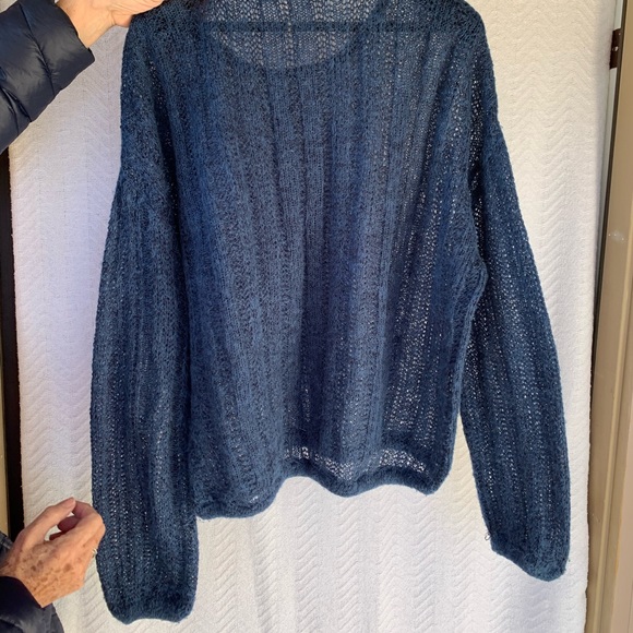 Free People blue sweater - Picture 3 of 9